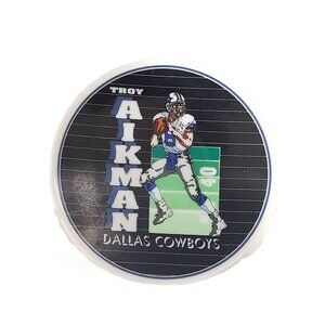 1992 Aikman Dallas Cowboy's 4.5" Mini Plate Man Cave Football Wall Decor